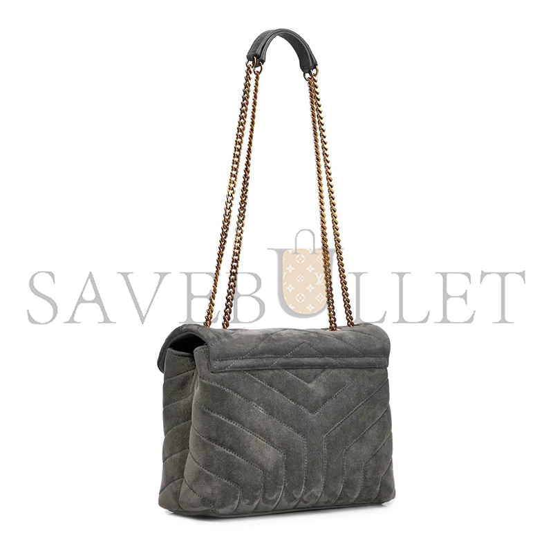 YSL LOULOU SMALL IN QUILTED SUEDE 4946991U8671112 (23*17*9cm)